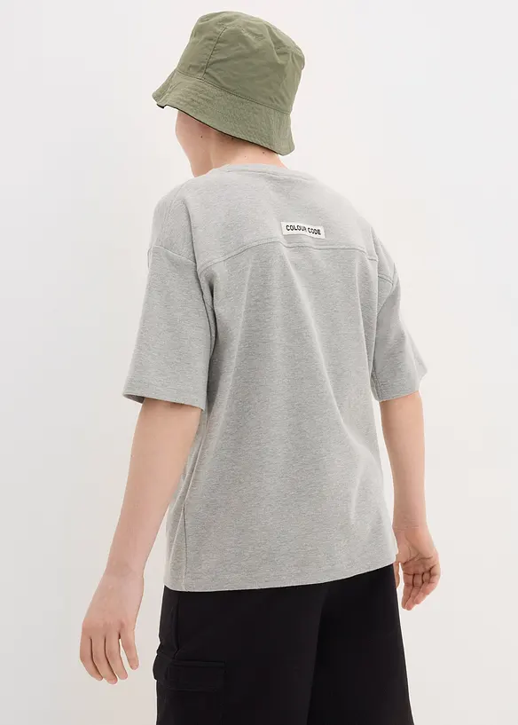 Overseized T-shirt met zwaar biologisch katoen, bonprix