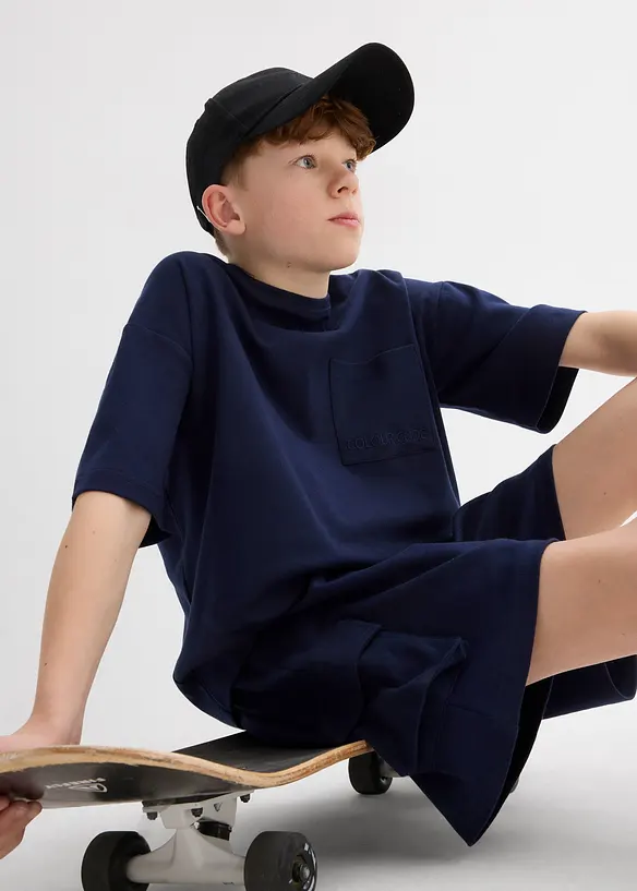 Overseized T-shirt met zwaar biologisch katoen, bonprix