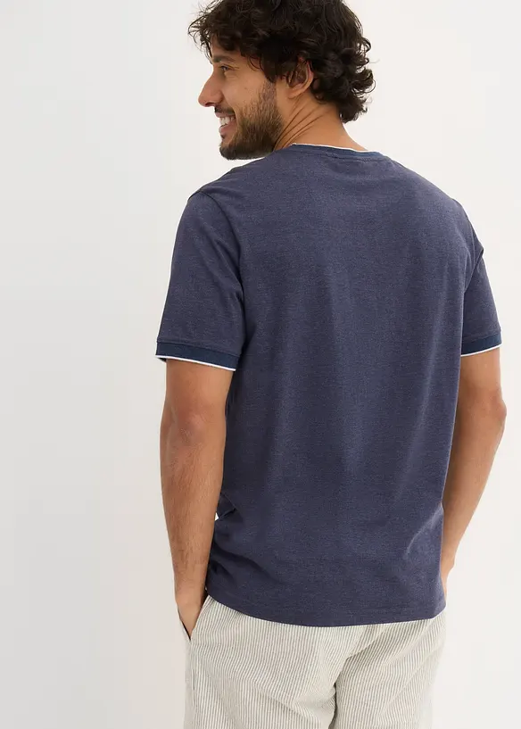 T-shirt met details in layerlook, bonprix