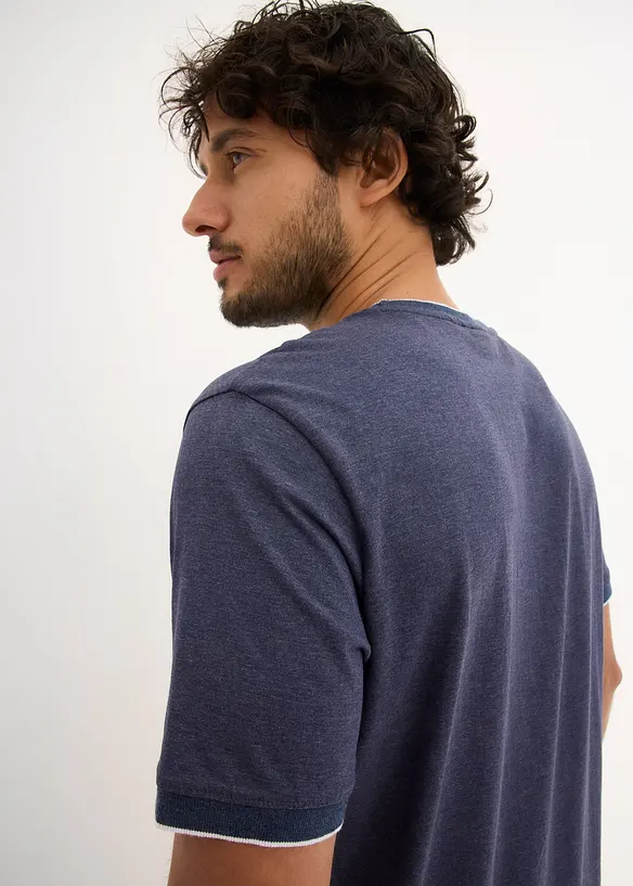 T-shirt met details in layerlook, bonprix