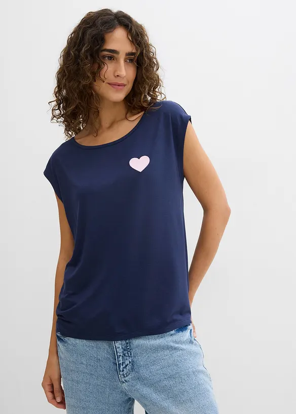 High-low shirt van een soepele viscosemix, bonprix