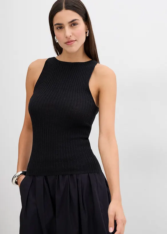 Gebreide top van een viscosemix, bonprix