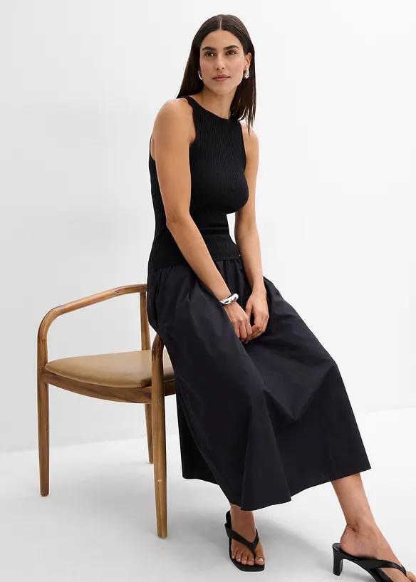 Gebreide top van een viscosemix, bonprix