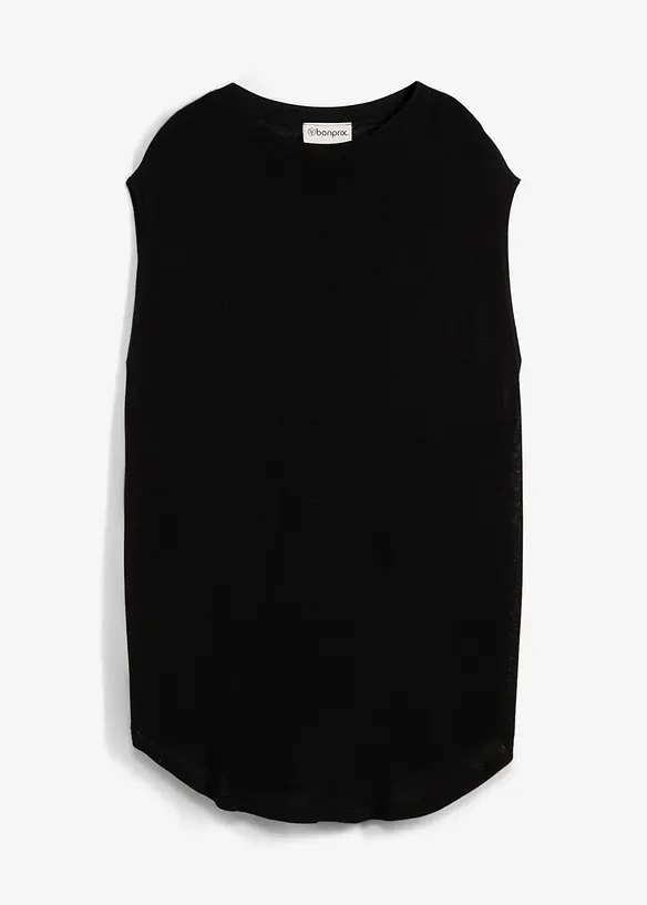 Ballonvormige gebreide top van fijne viscose, bonprix