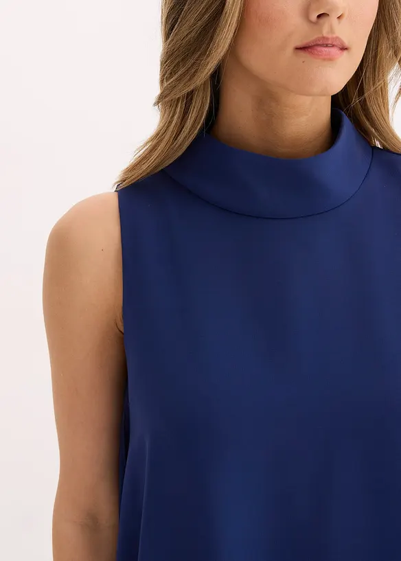 Chiffon jurk met sjaalkraag, bonprix
