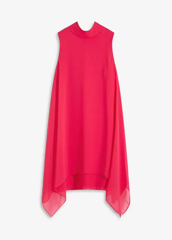 Chiffon jurk met sjaalkraag, bonprix
