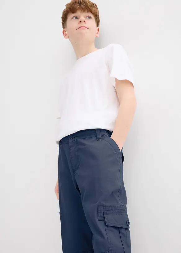 3/4 jongens broek, loose fit, van katoen, bonprix
