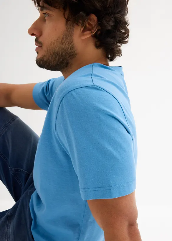 T-shirt (set van 2) van puur katoen, bonprix