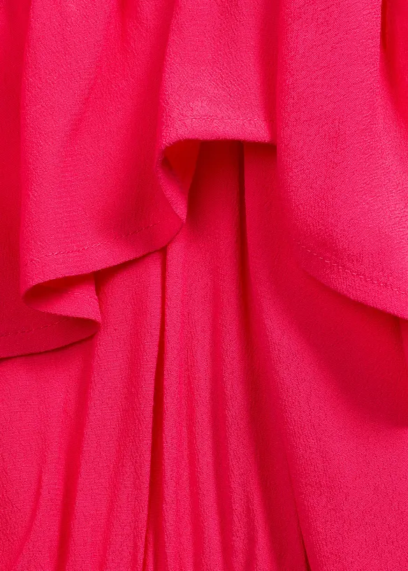 Jurk met volants van gestructureerde viscose, bonprix