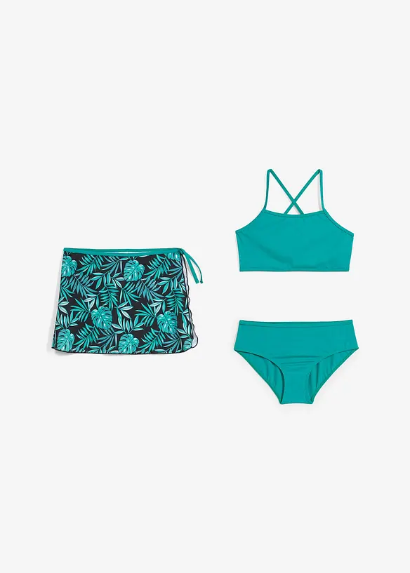 Bikini en rokje (3-dlg. set), bonprix