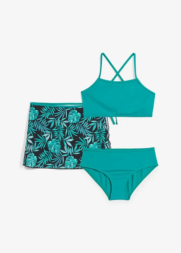 Bikini en rokje (3-dlg. set), bonprix