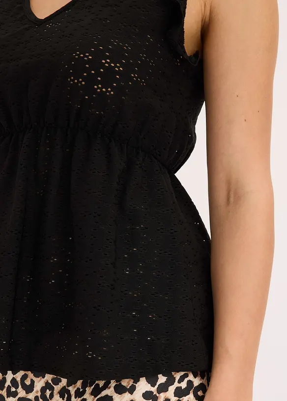 Shirt met broderie anglaise, bonprix