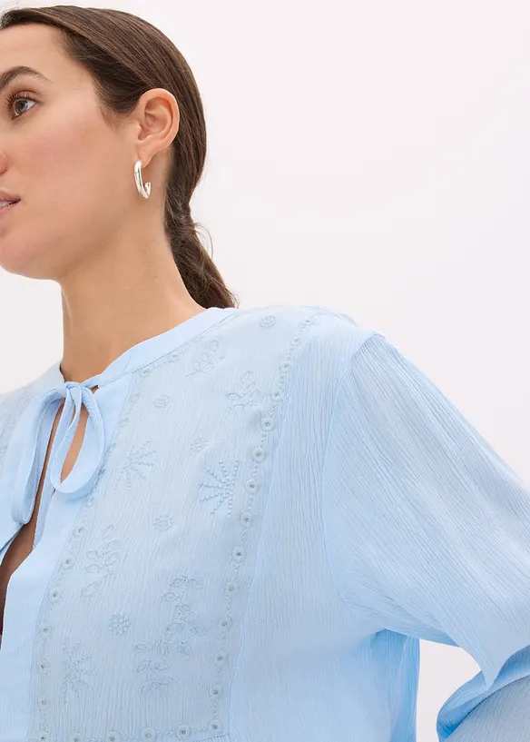 Blouse met broderie anglaise, bonprix