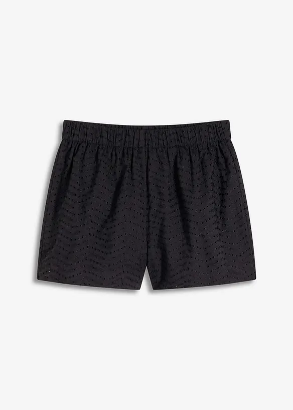 Short met broderie anglaise, bonprix
