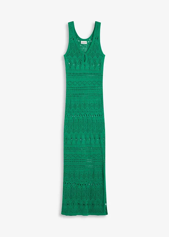 Maxi jurk in gehaakte look, bonprix