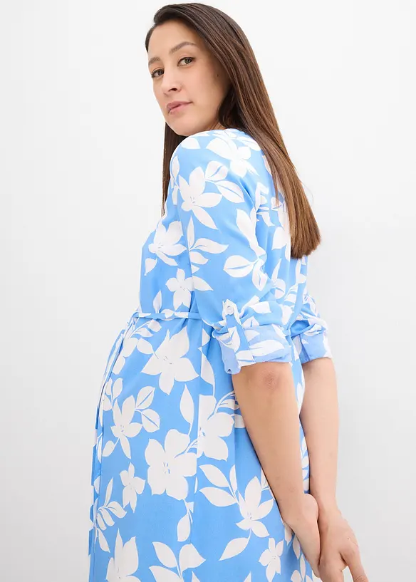2-in-1 zwangerschapsjurk van vloeiende viscose, bonprix