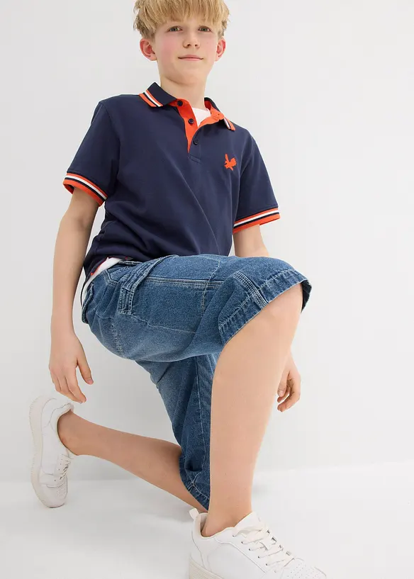 Jeans bermuda van puur katoen, loose fit, bonprix