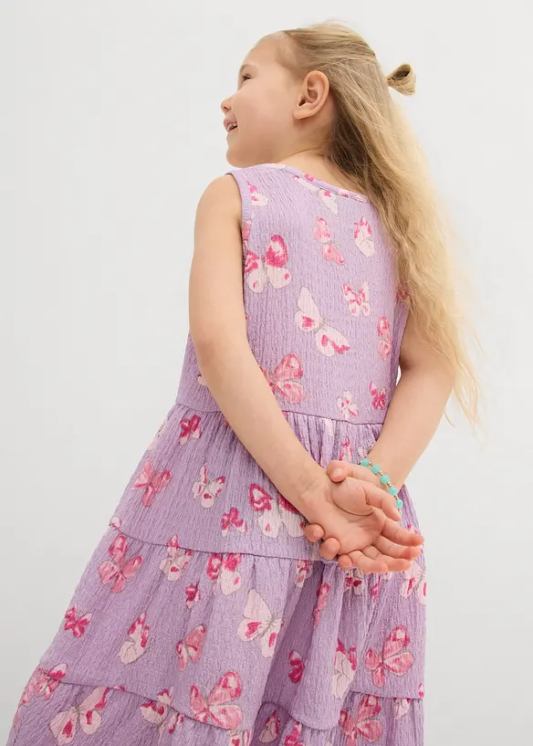 Jersey jurk van gestructureerde crêpe, bonprix