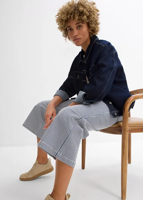 Twill broek met een comfortabele band, bonprix