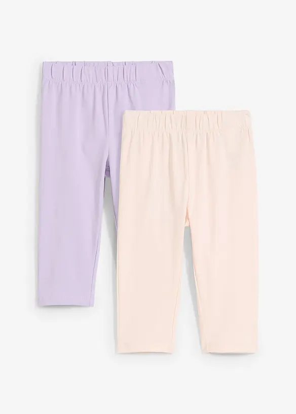 Capri legging van elastisch biologisch katoen (set van 2), bonprix
