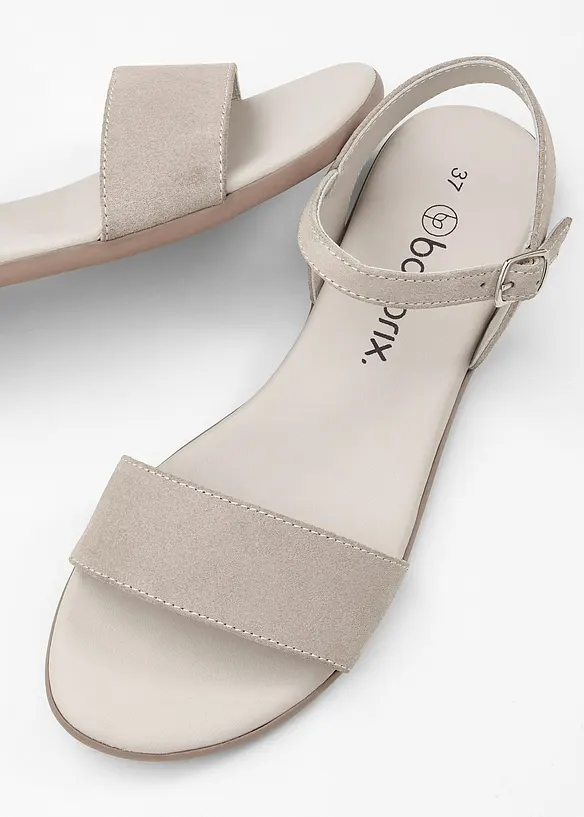Sandalen van leer, bonprix