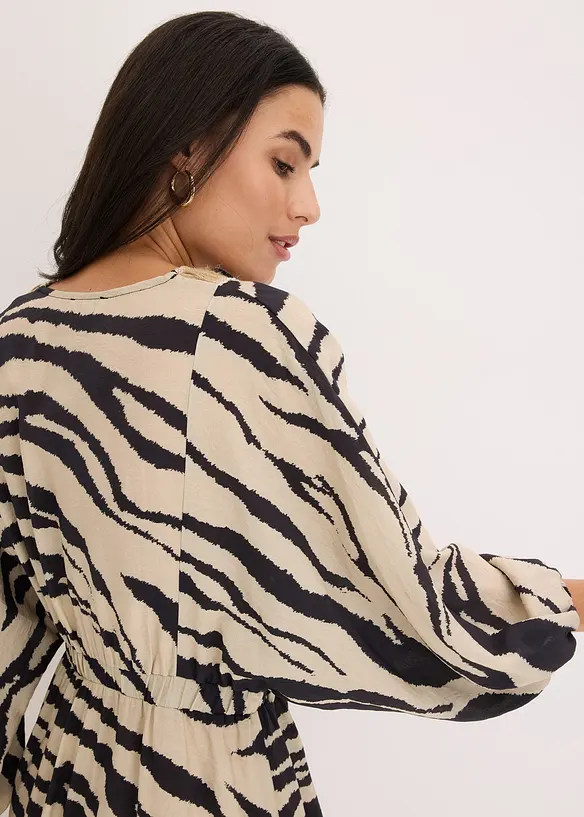 Midi jurk van soepele viscose, bonprix