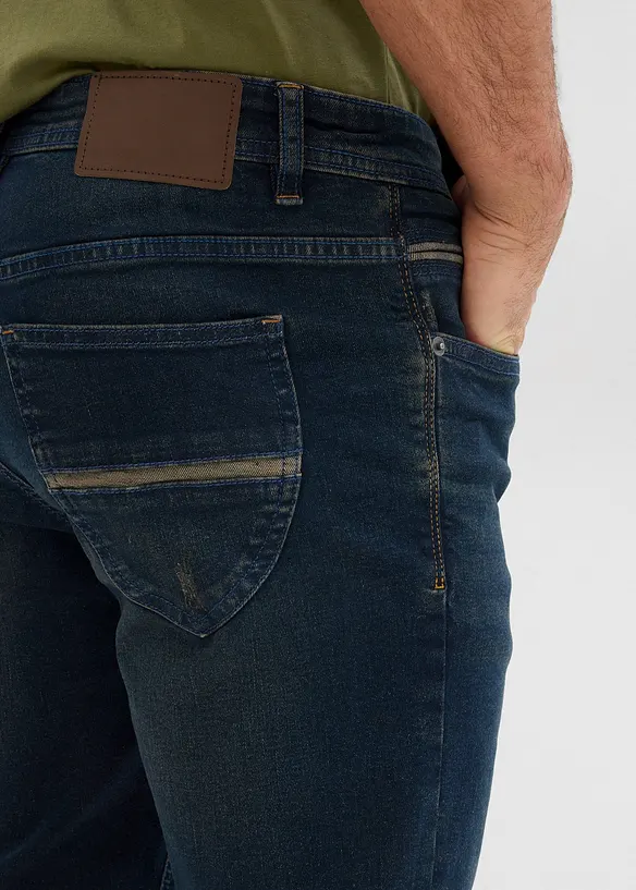 Stretch jeans bermuda, slim fit, bonprix