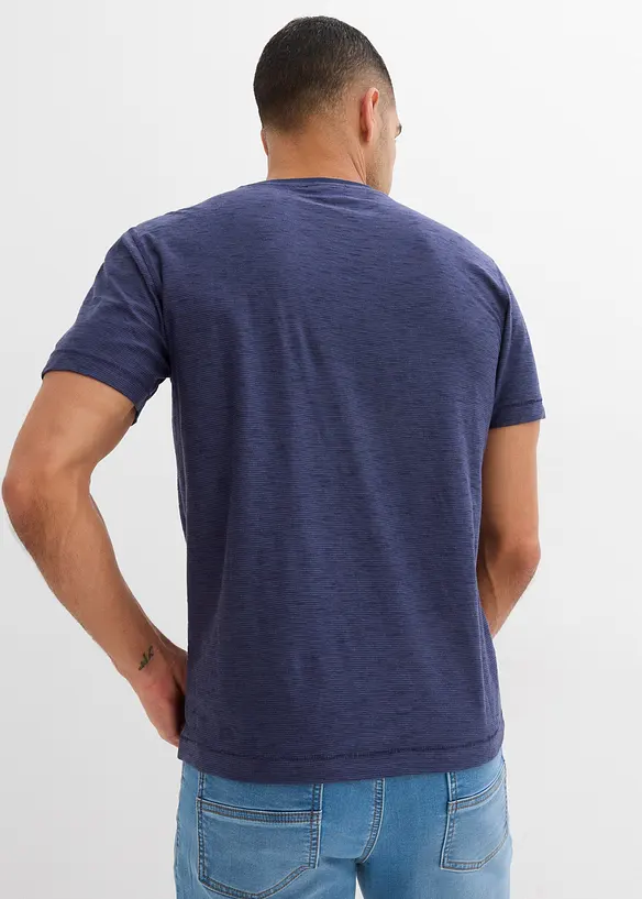 Henley shirt van puur katoen, korte mouw, bonprix