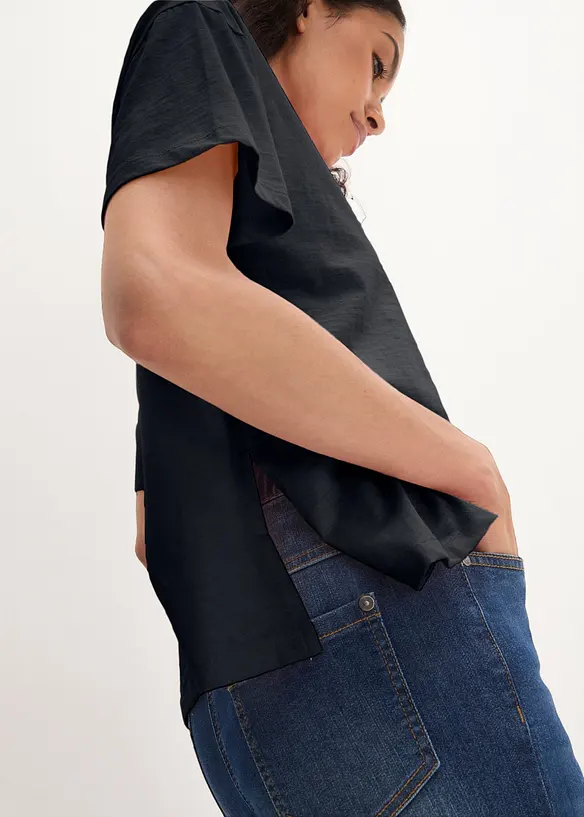 Oversized shirt met print achter, bonprix