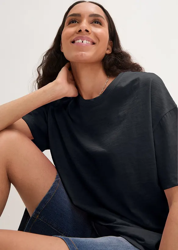 Oversized shirt met print achter, bonprix