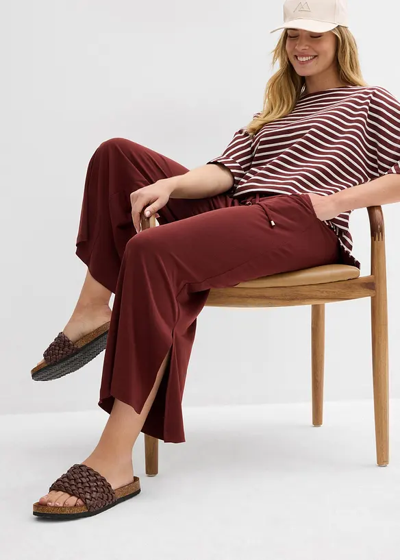 Jersey broek met een comfortabele band, bonprix