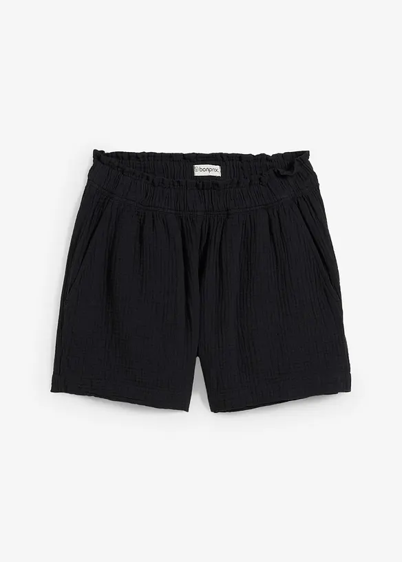 Mousseline short van katoen, bonprix