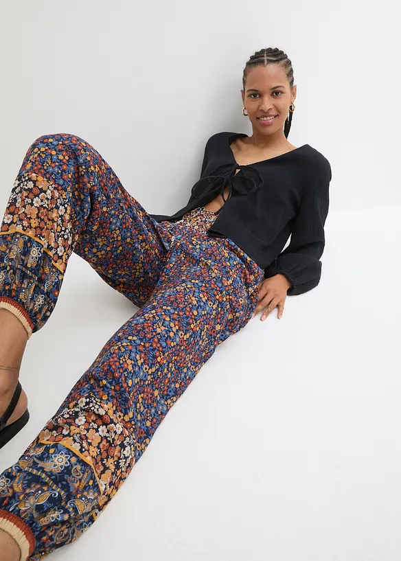 Instapbroek van soepele viscose, bonprix