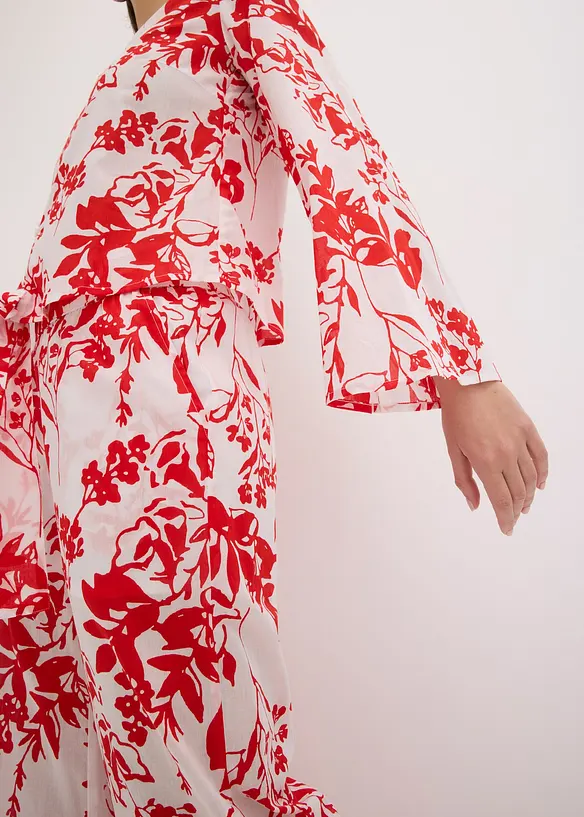 Gedessineerde blouse van puur katoen, bonprix