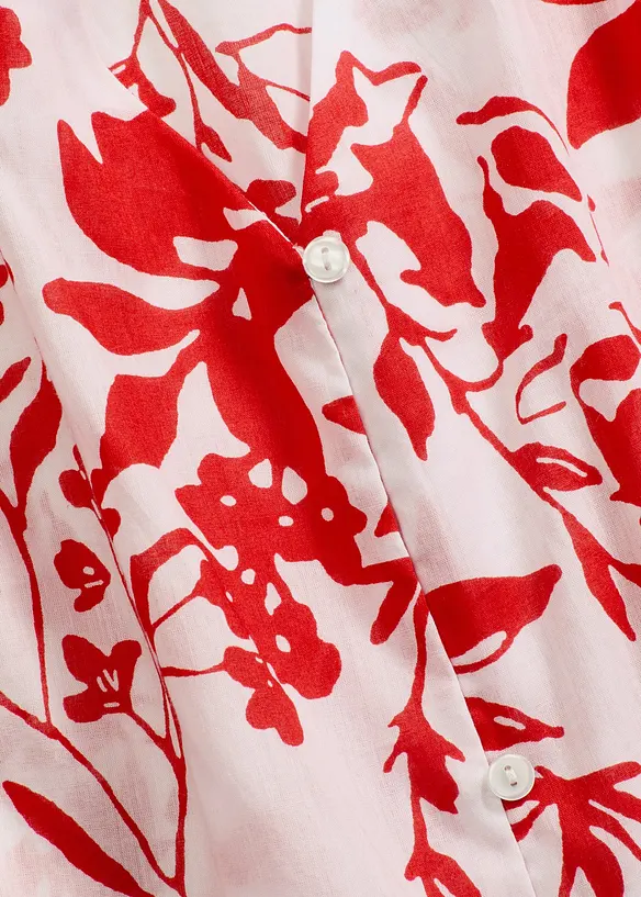 Gedessineerde blouse van puur katoen, bonprix