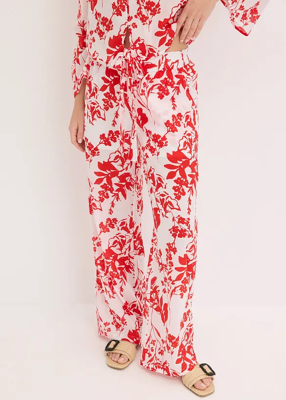 Gedessineerde broek van puur katoen, bonprix