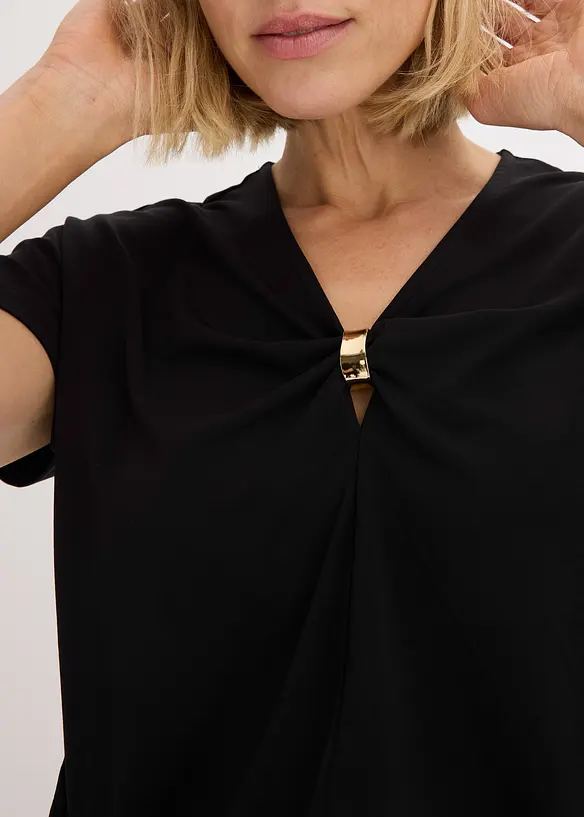 Shirt met een decoratieve ring, bonprix