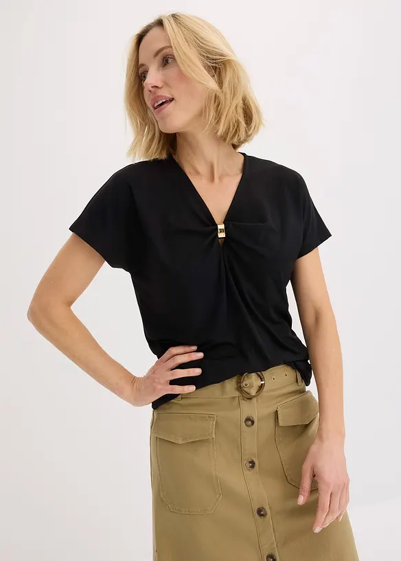 Shirt met een decoratieve ring, bonprix