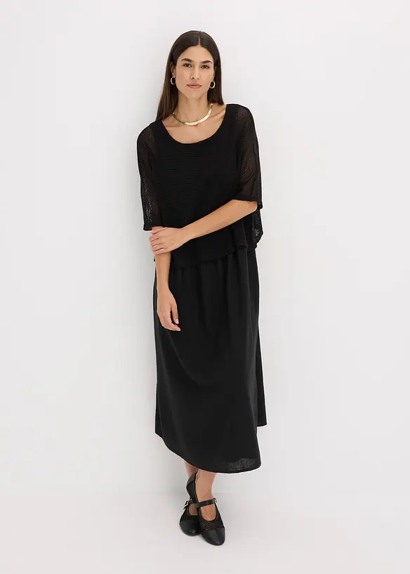 Jurk in 2-in-1 look, bonprix