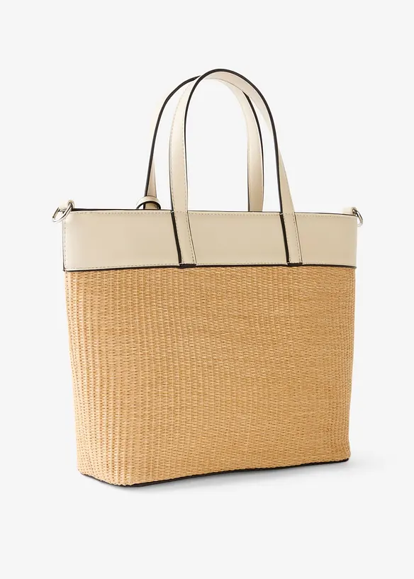 Shopper in een rieten look, bonprix