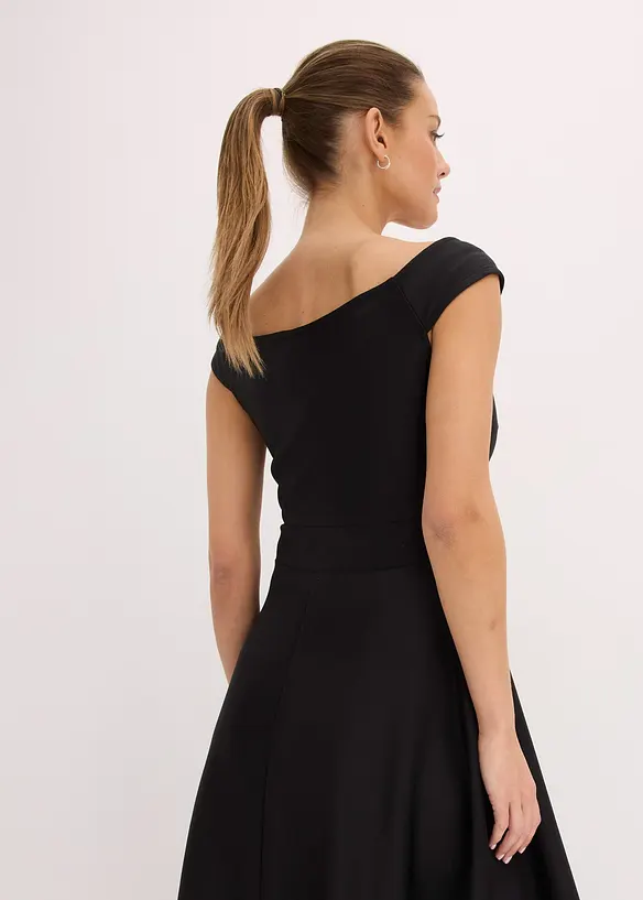 Carmen jurk met kant en riem, bonprix