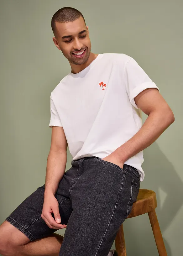 Stretch jeans bermuda, relaxed fit, bonprix