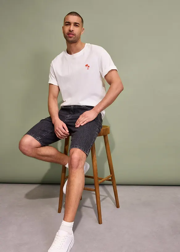 Stretch jeans bermuda, relaxed fit, bonprix