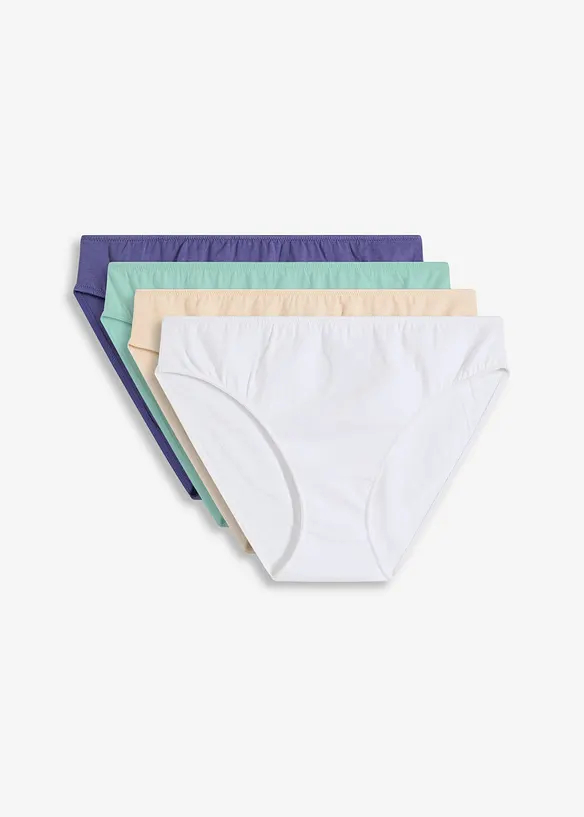 Slip met biologisch katoen (set van 4), bonprix