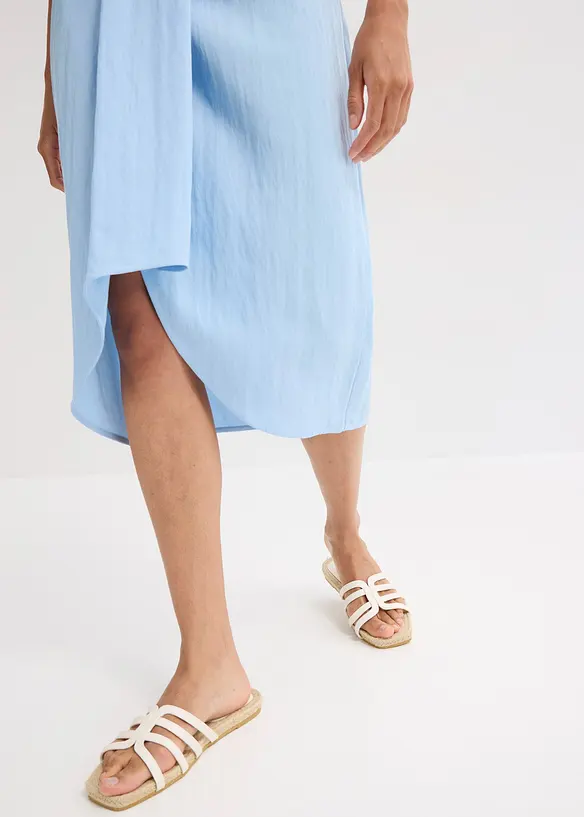 Midirok van lichte crèpe, bonprix