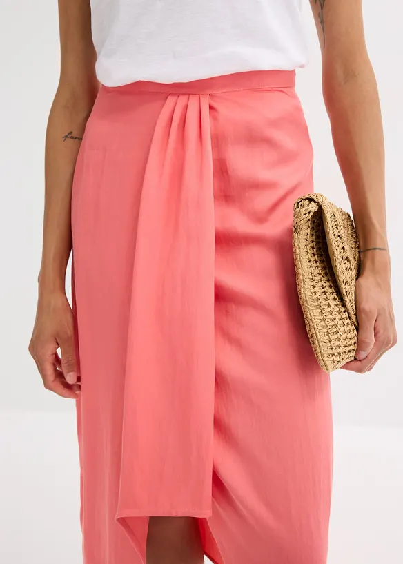 Midirok van lichte crèpe, bonprix