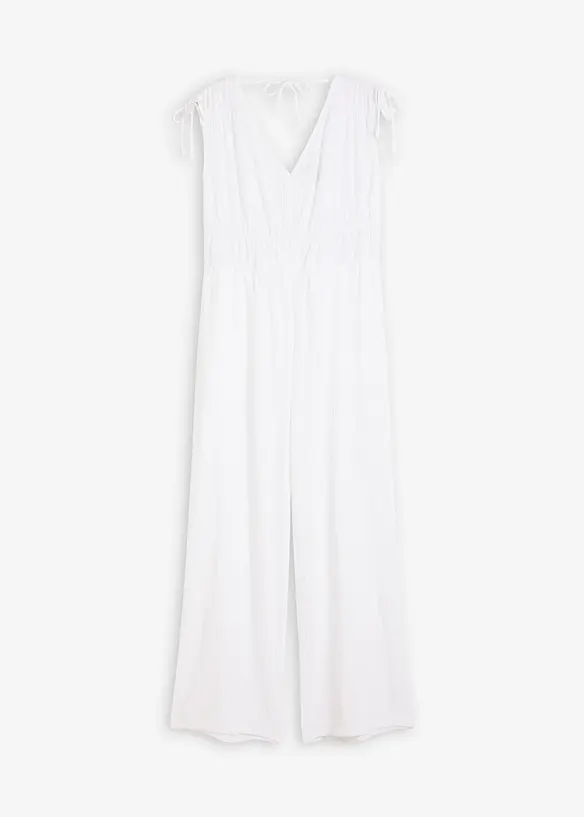 Jumpsuit van gestructureerde crêpe, bonprix