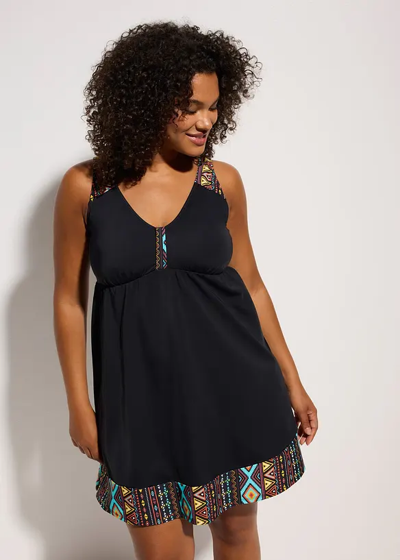 Badpakjurk met gerecycled polyamide, lange maten, bonprix