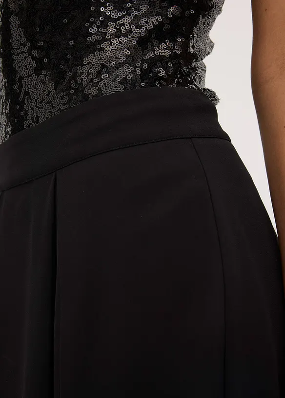 Midi rok met ruches, bonprix