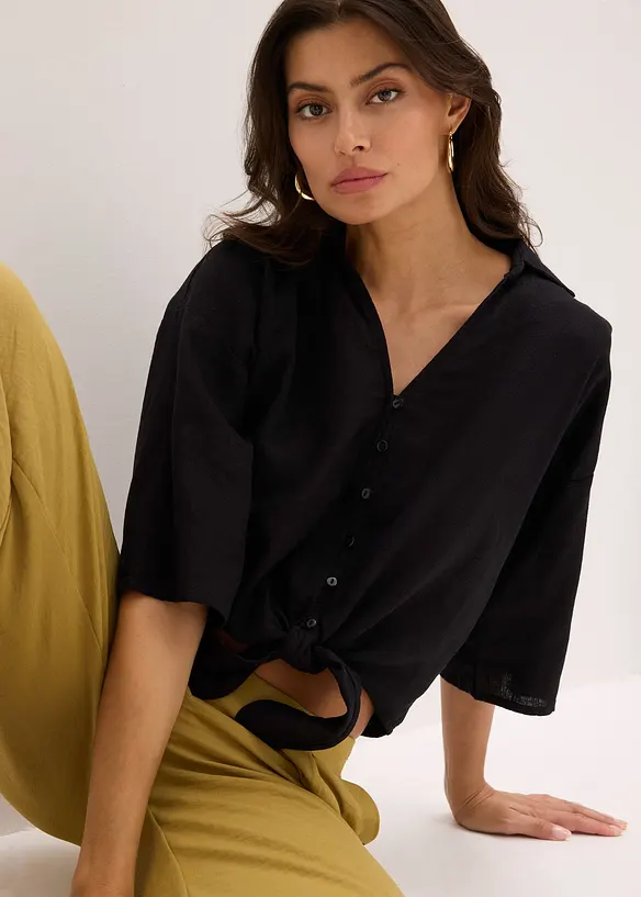 Linnen blouse, bonprix